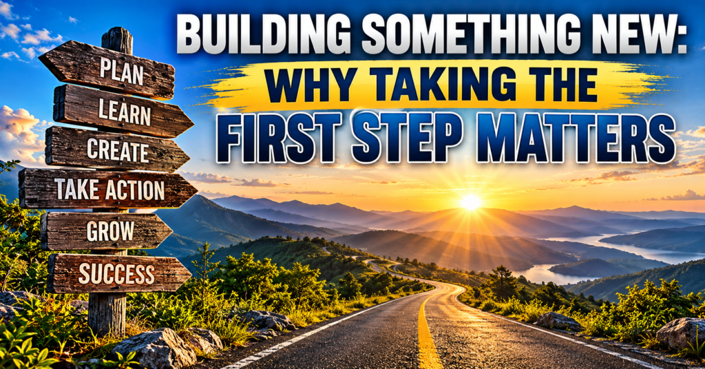 Building Something New: Why Taking the First Step Matters
